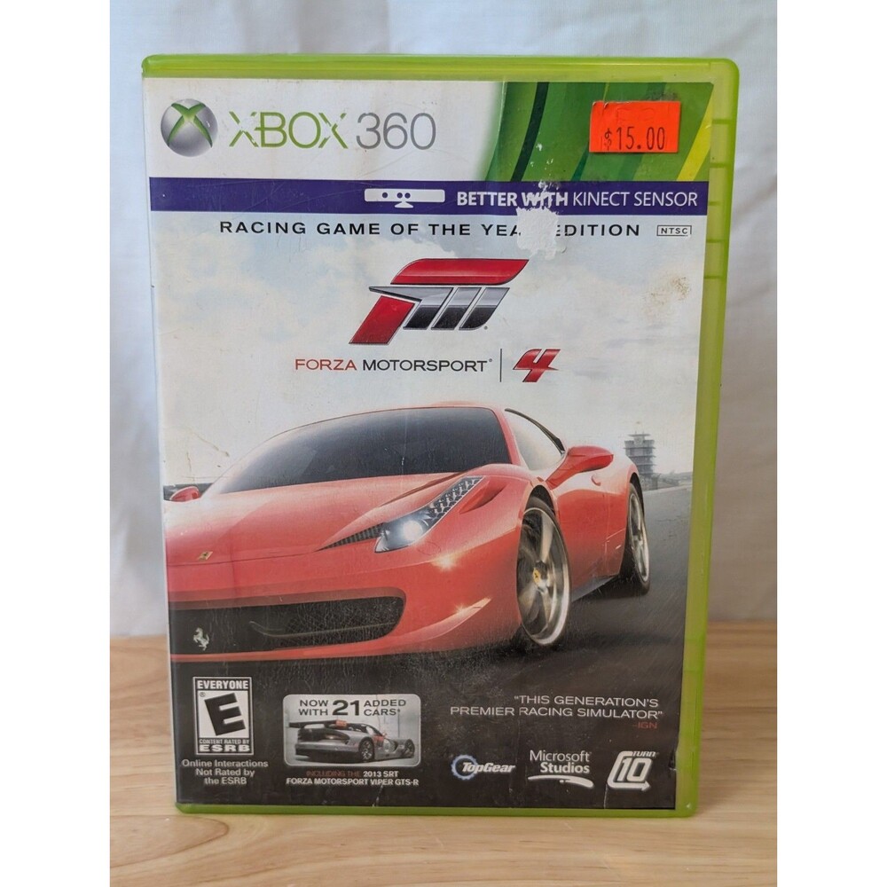 Forza Motorsport 4 -- Essentials Edition (Xbox 360) Tested Working